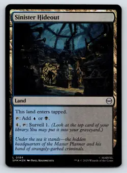 Sinister Hideout FOIL MTG L Marvel's Spider-Man 184 NM - Image 1