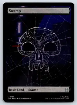 Swamp (0191) FOIL MTG Magic the Gathering L Marvel's Spider-Man 191 NM - Image 1