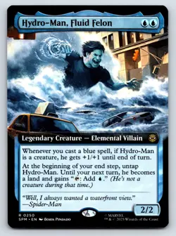 Hydro-Man, Fluid Felon (Extended Art) MTG Magic the Gathering R Marvel's Spider- - Image 1