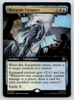Biorganic Carapace (Extended Art) FOIL MTG R Marvel's Spider-Man 0269 NM - Image 1