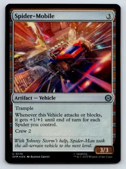 Spider-Mobile FOIL MTG U Marvel's Spider-Man 174 NM - Image 1