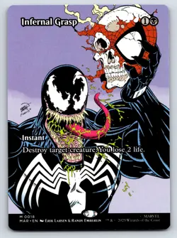 Infernal Grasp (Borderless) MTG Magic the Gathering M Marvel Universe Eternal-Le - Image 1