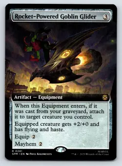 Rocket-Powered Goblin Glider (Extended Art) MTG Magic the Gathering R Marvel's S - Image 1