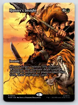 Hunter's Insight (Borderless) MTG Magic the Gathering M Marvel Universe Eternal- - Image 1