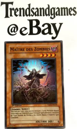 YUGIOH - MAITRE DES ZOMBIES - SUPER RARE - EXCELLENT - TAEV-FR039 - 1ST EDITION - Image 1
