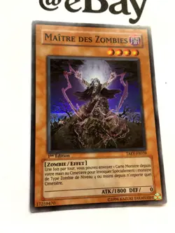 YUGIOH - MAITRE DES ZOMBIES - SUPER RARE - EXCELLENT - TAEV-FR039 - 1ST EDITION - Image 2