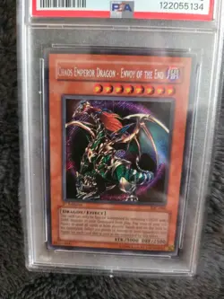 PSA 9 YuGiOh Chaos Emperor Dragon - Envoy Of The End IOC-000 1st Edition - Image 1