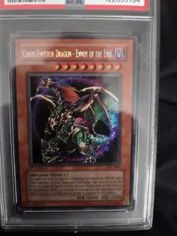 PSA 9 YuGiOh Chaos Emperor Dragon - Envoy Of The End IOC-000 1st Edition - Image 2