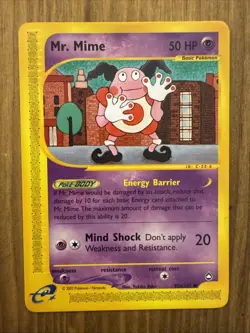 Pokemon TCG Mr. Mime E-Card Aquapolis 95b/147 - NM - Image 1