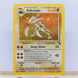 Kabutops 9/62 Pokemon Card TCG Fossil Unlimited Rare Holo MP - Image 3