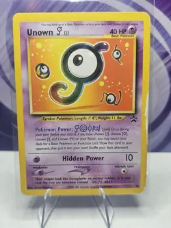 Unown J 38 Wizards Black Star Promos English Pokemon Card TCG - Image 1