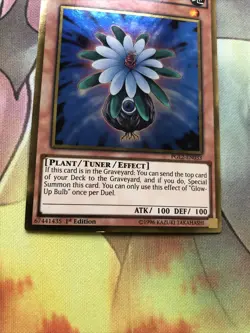 PGL2-EN033 Glow-Up Bulb Gold Rare 1st Edition Mint YuGiOh Card - Image 2