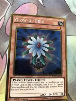 PGL2-EN033 Glow-Up Bulb Gold Rare 1st Edition Mint YuGiOh Card - Image 3