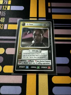 Star Trek CCG 1E FC LILY SLOANE Rare Card - Image 1