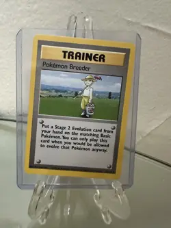 Pokemon Breeder Base Set Trainer Card 76/102 Rare Pokemon TCG LP - Image 1