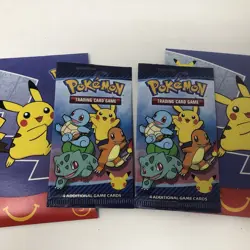 2 Pack Pokemon 25th Anniversary McDonalds Promo Sealed Booster Card - Image 4