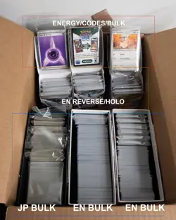 Pokemon 2000+ Card Bulk Lot 450 Holo/Reverse 1500 Common Uncommon NM EN JP 10lbs - Image 2