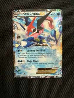 Ash-Greninja EX - XY133 Promo Card Holo Foil TCG Pokemon LP - Image 1