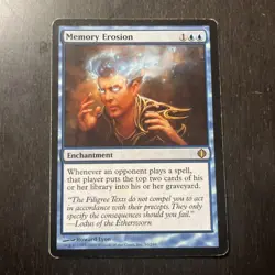 Memory Erosion - Rare Enchantment Card - Shards of Alara - MP Condition - Image 1