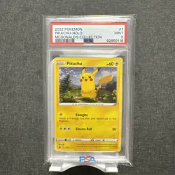 2022 POKEMON MCDONALD'S COLLECTION #7 PIKACHU HOLO PSA 9 MINT TCG Card - Image 1