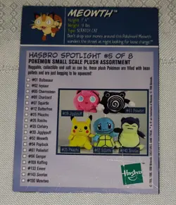 Meowth Pokemon Card Hasbro #26 (6 Of 8) Magazine Cut Out Realistic 1999 Nintendo - Image 4