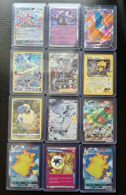 Pokemon Card Lot 12 Cards Charizard Pikachu Celebrations CrownZenith SW/SH Promo - Image 1