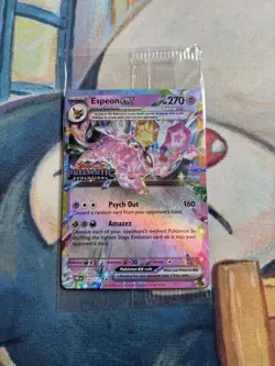Espeon EX Prismatic Evolutions Sealed/Stamped Surprise Box Promo Card 034/131 - Image 1
