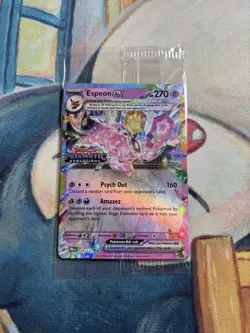 Espeon EX Prismatic Evolutions Sealed/Stamped Surprise Box Promo Card 034/131 - Image 2