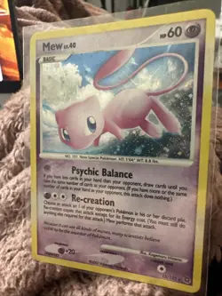 Mew 15/132 Holo Secret Wonders (2007) Pokemon TCG Card Diamond & Pearl Rare (LP) - Image 3