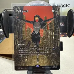 MTG Silkguard 0037 Spider-Man Marvel Universes Beyond NM/M Magic Card - Image 1