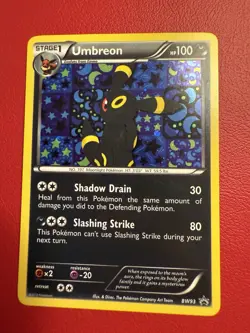 Pokemon TCG Umbreon Black White Holo Card BW93 Black Star Promo - Image 1