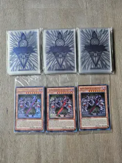 Yu-gi-oh JOTL Deluxe Edition Card Sleeves & Archfiend Emperor Promo Packs Sealed - Image 1