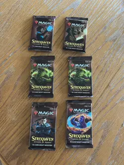 Lot of 6 Magic the Gathering: Strixhaven Draft Booster Packs NEW. All Artworks - Image 1