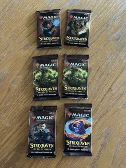 Lot of 6 Magic the Gathering: Strixhaven Draft Booster Packs NEW. All Artworks - Image 3