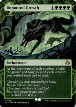 MTG Unnatural Growth NM Wilds of Eldraine: Enchanting Tales Magic 62 pack fresh - Image 1