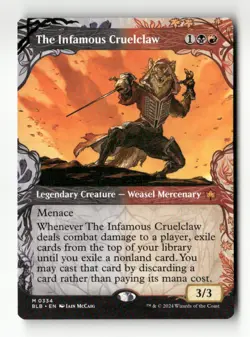 The Infamous Cruelclaw (Showcase) Bloomburrow #334 Magic the Gathering - Image 1