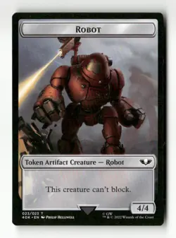 Astartes Warrior / Robot Double-Sided Token Surge Foil UB: Warhammer 40k - Image 2