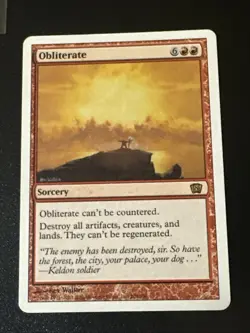 Obliterate x1 8th Edition NM Condition See Pic Front Back - Image 1