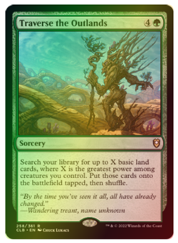 Traverse the Outlands - FOIL - NM MTG CLB - Battle for Baldur's Gate 258/361 - Image 1