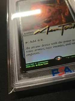 MTG Magicfest 2019 Sol Ring Graded PSA 6 DNA 10 Promo Foil Auto Signature Tedin - Image 4
