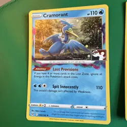 Cramorant Prize Pack Series 3 Cosmos Holo Play! Pokemon Stamped Promo 050/196 - Image 2