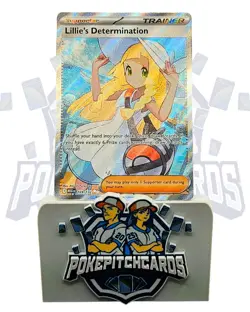 Lillie's Determination 169/132 Me01: Mega Evolution Holo Free Shipping Pokemon - Image 1