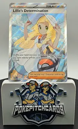 Lillie's Determination 169/132 Me01: Mega Evolution Holo Free Shipping Pokemon - Image 2
