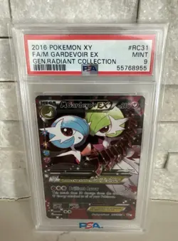Pokemon XY Generations Radiant Collection Full Art Mega Gardevoir EX RC31 PSA 9 - Image 1