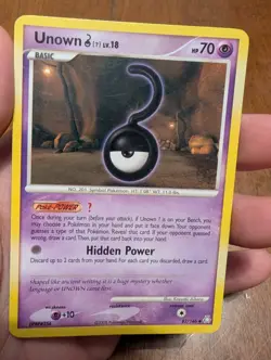 Pokemon TCG Unown (U) 82/146 Legends Awakened Regular MP - Image 1