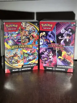 2x Pokemon TCG Booster Bundle - Destined Rivals & Mega Evolution - Image 1