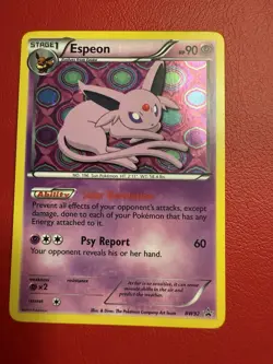 2013 Pokemon TCG Espeon Black & White PROMO, Holographic Rare, BW92 - Image 1