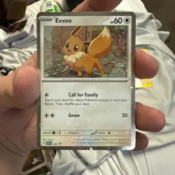 Pokemon TCG Destined Rivals - Eevee SVP 200 Checklane Blister Promo (Cosmo Holo) - Image 1