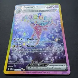 Pokemon TCG SV Prismatic Evolutions Espeon EX Sir 155/131 NM Pack Fresh - Image 2