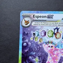 Pokemon TCG SV Prismatic Evolutions Espeon EX Sir 155/131 NM Pack Fresh - Image 4